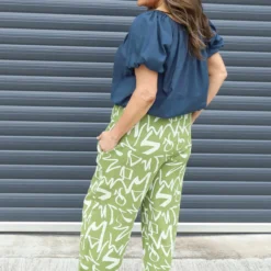 Nina Print Cotton Trousers Olive 9 Nina Print Cotton Trousers Olive -Kitandkaboodal Store IMG 4202 1292f04f 17fb 471e 891c 3c10c31ff2f2