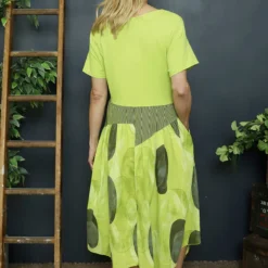 Hepworth Pebble Cotton Dress Lime 9 Hepworth Pebble Cotton Dress Lime -Kitandkaboodal Store IMG 4314 e87df908 2b26 4883 a0dd cef246bea425