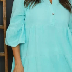 Imelda Tiered Cotton Tunic Mint 8 Imelda Tiered Cotton Tunic Mint -Kitandkaboodal Store IMG 4354 5ade942d e4d0 40b1 959d 3a5b864dd4d2