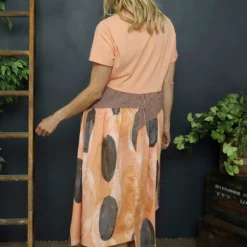 Hepworth Pebble Cotton Dress Orange -Kitandkaboodal Store IMG 4384 f02eb192 b497 4243 a480 eb8c43edcd89