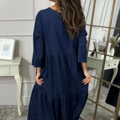 Nova Denim Dress Dark Denim -Kitandkaboodal Store IMG 4391 9bdfda46 b41a 44f6 918b 2ecfd0a696b9