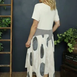 Hepworth Pebble Cotton Dress Stone -Kitandkaboodal Store IMG 4392 882b9b56 0875 4b32 8191 da7d2ece1200