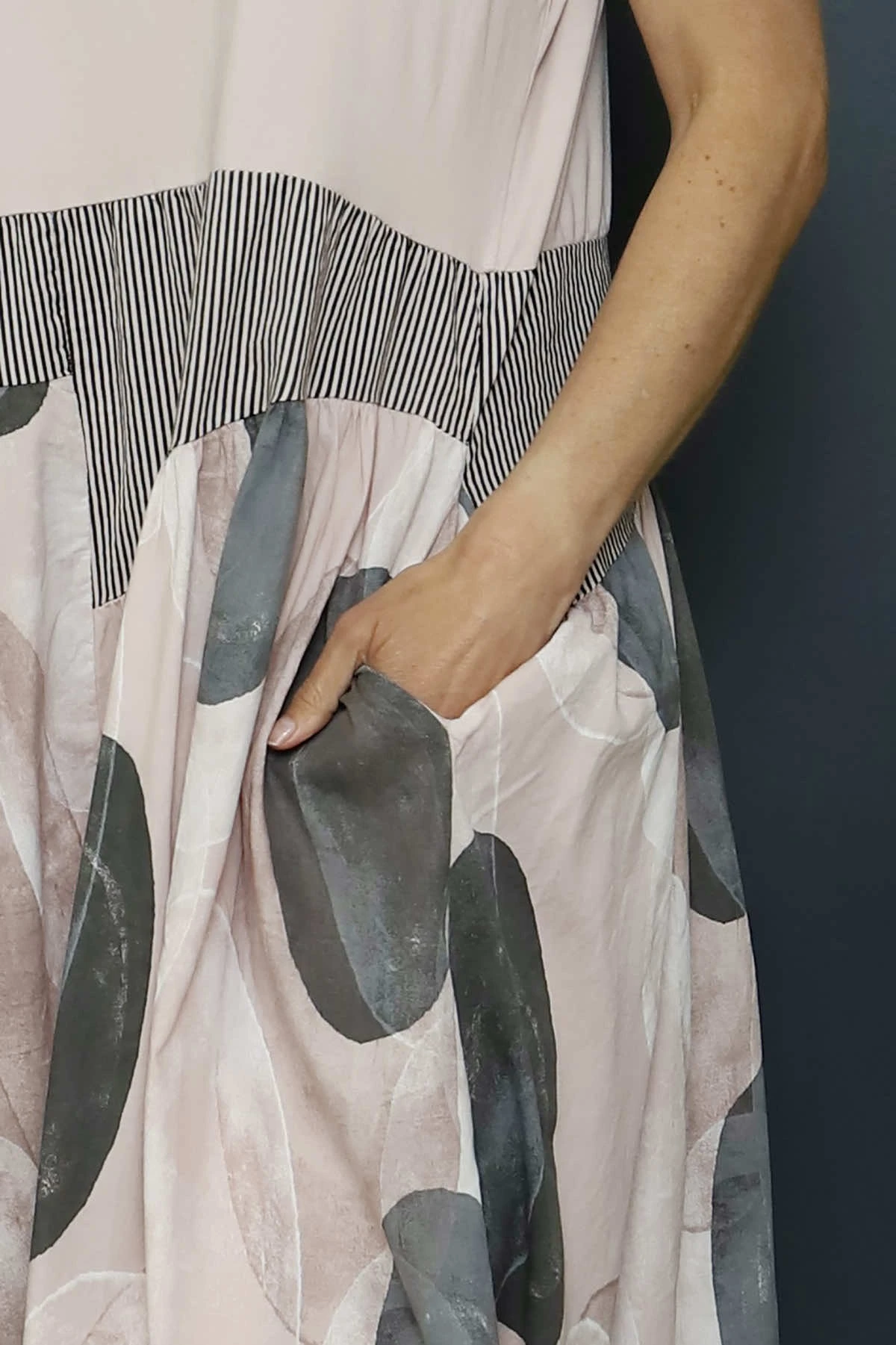 Hepworth Pebble Cotton Dress Pink 5 Hepworth Pebble Cotton Dress Pink - Image 3