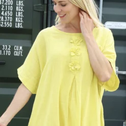 Idella Flower Cotton Dress Yellow -Kitandkaboodal Store IMG 4404 a3849d72 c785 473f a181 4c57493f1d8e