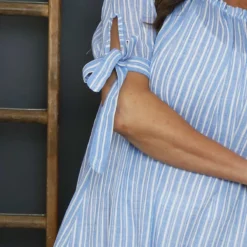 Palmina Stripe Cotton Dress Powder Blue 8 Palmina Stripe Cotton Dress Powder Blue -Kitandkaboodal Store IMG 4461 47ff605f e221 49cf 9c6a 3440853ee6d8