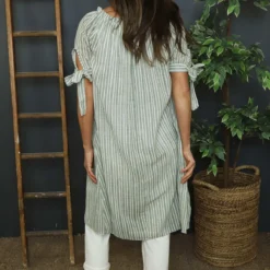 Palmina Stripe Cotton Dress Khaki 9 Palmina Stripe Cotton Dress Khaki -Kitandkaboodal Store IMG 4524 adc993d6 0243 41d8 b5dc 1da2bf4d715c