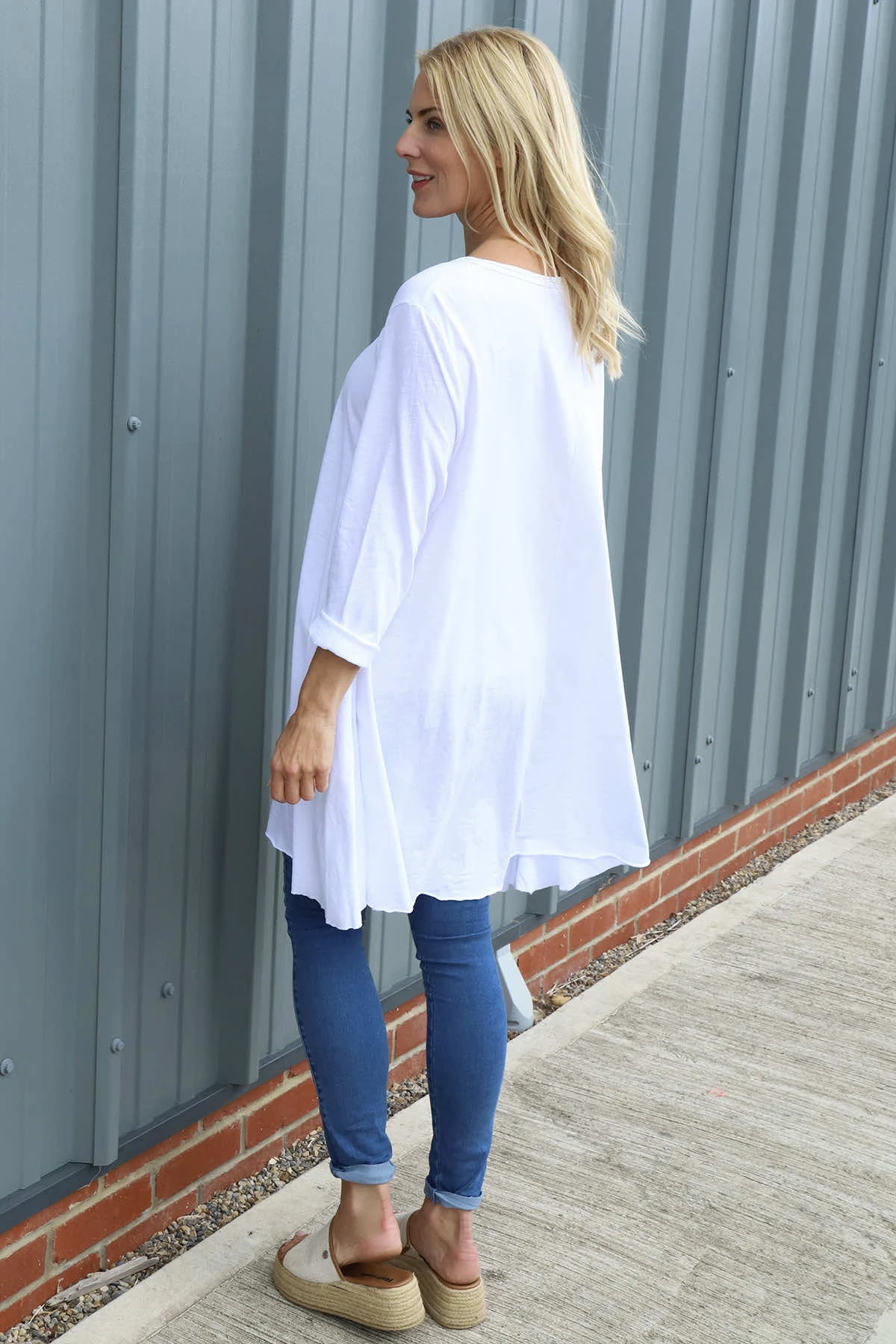 Portofino Cotton Tunic White 6 Portofino Cotton Tunic White - Image 4