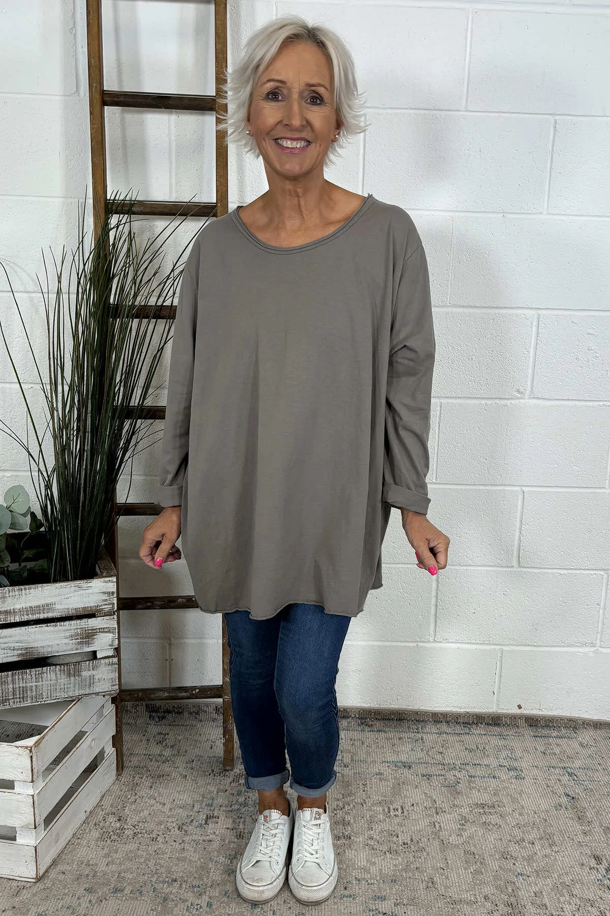 Amber Cotton Top Mocha 3 Amber Cotton Top Mocha