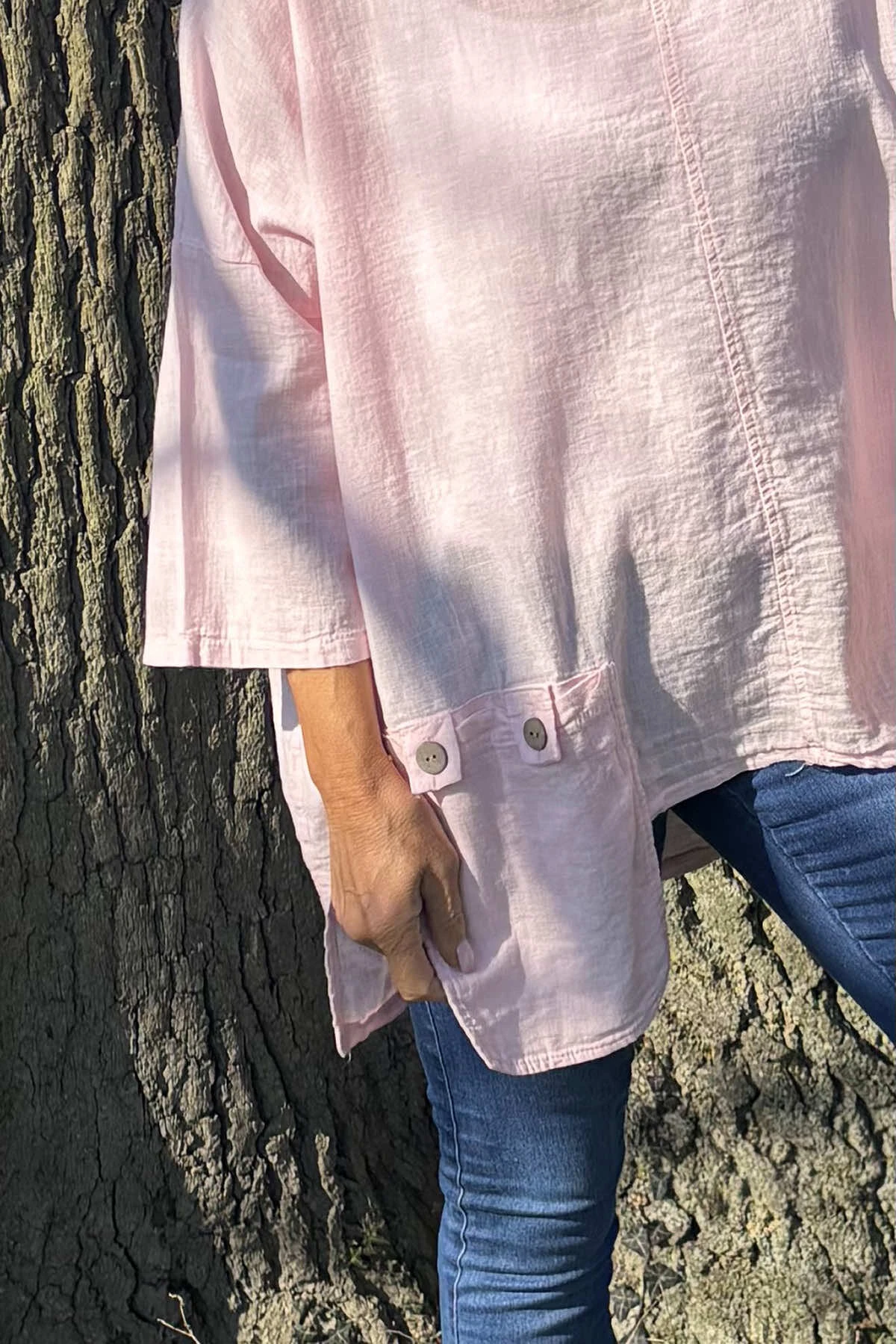 Daisy Linen Top Pink 5 Daisy Linen Top Pink - Image 3