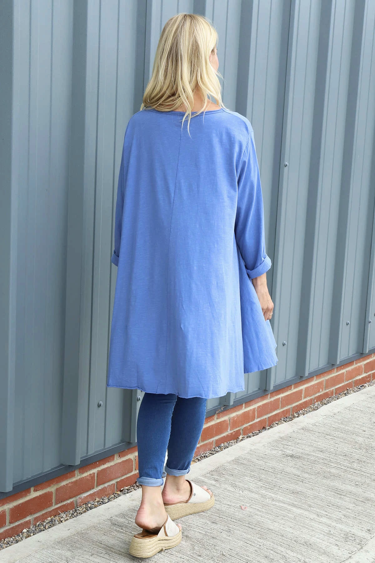 Portofino Cotton Tunic Blue 6 Portofino Cotton Tunic Blue - Image 4