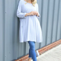 Portofino Cotton Tunic Grey