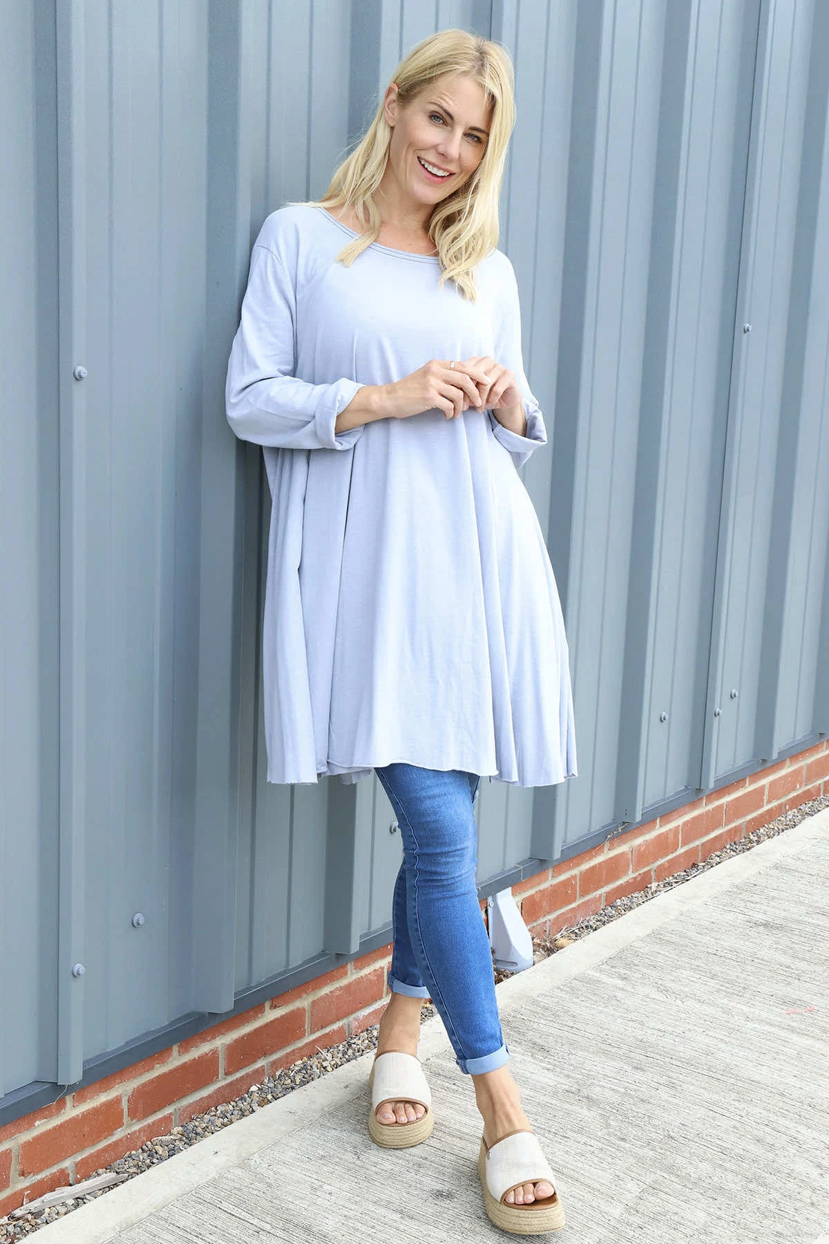 Portofino Cotton Tunic Grey 3 Portofino Cotton Tunic Grey