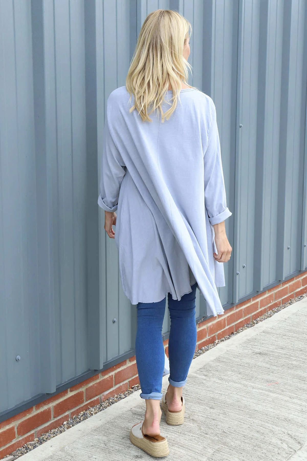 Portofino Cotton Tunic Grey 6 Portofino Cotton Tunic Grey - Image 4