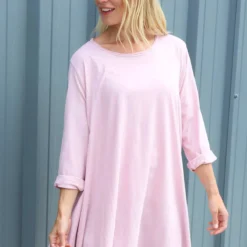 Portofino Cotton Tunic Pink -Kitandkaboodal Store IMG 4662 63e77634 0b45 411c a6ca 363d5a062393
