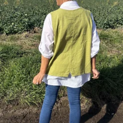 Maryam Linen Waistcoat Green -Kitandkaboodal Store IMG 4667 df6fb8f5 ebca 4e7f ac59 53e4b0ab6fee