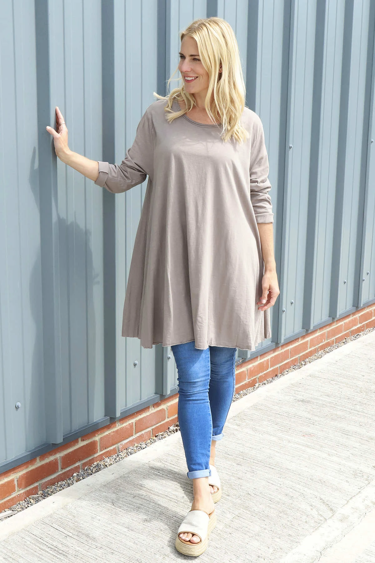 Portofino Cotton Tunic Mocha 3 Portofino Cotton Tunic Mocha