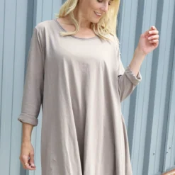 Portofino Cotton Tunic Mocha 8 Portofino Cotton Tunic Mocha -Kitandkaboodal Store IMG 4694 10042524 d6db 4c28 992d 7b1875ea3ae5