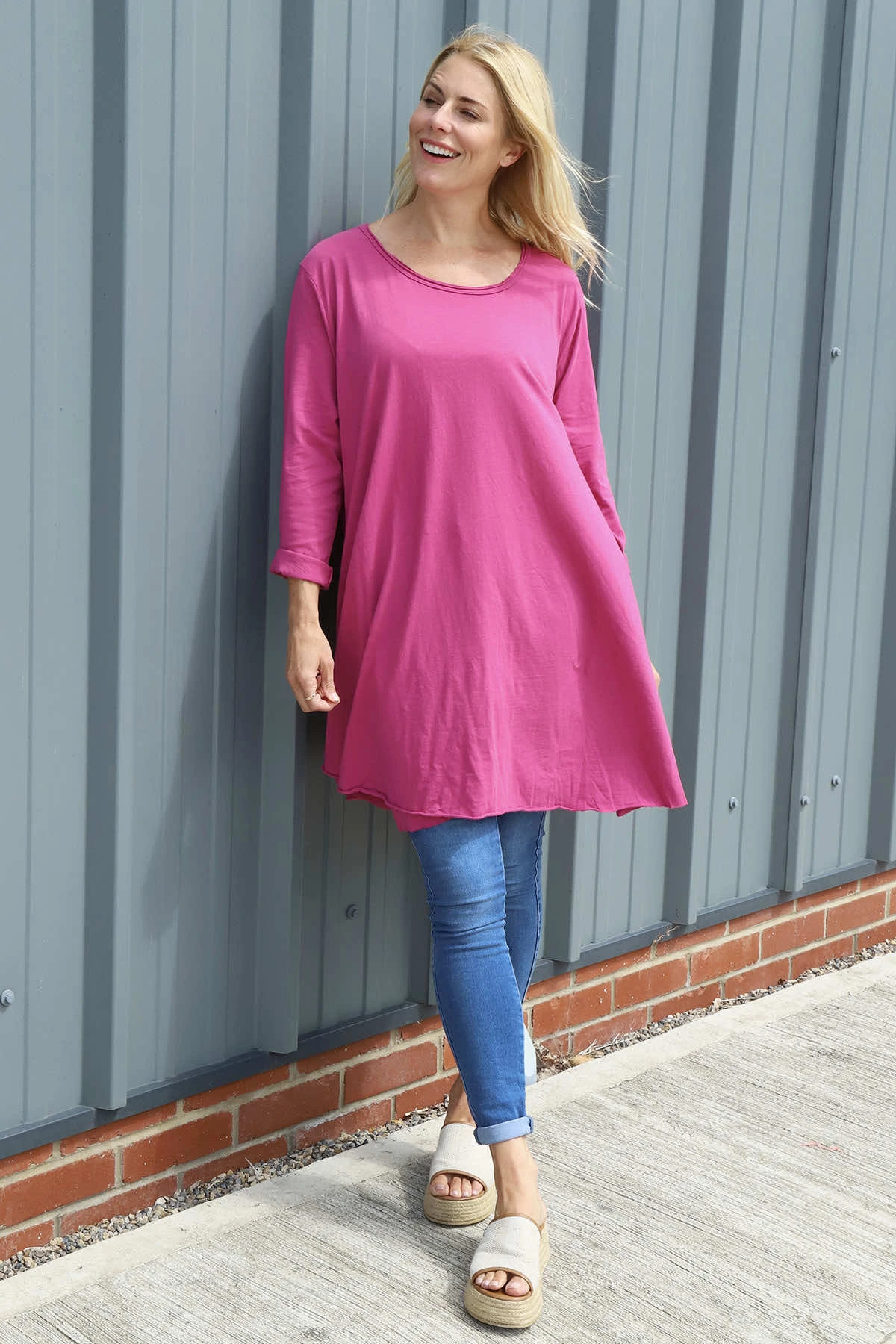Portofino Cotton Tunic Berry 3 Portofino Cotton Tunic Berry