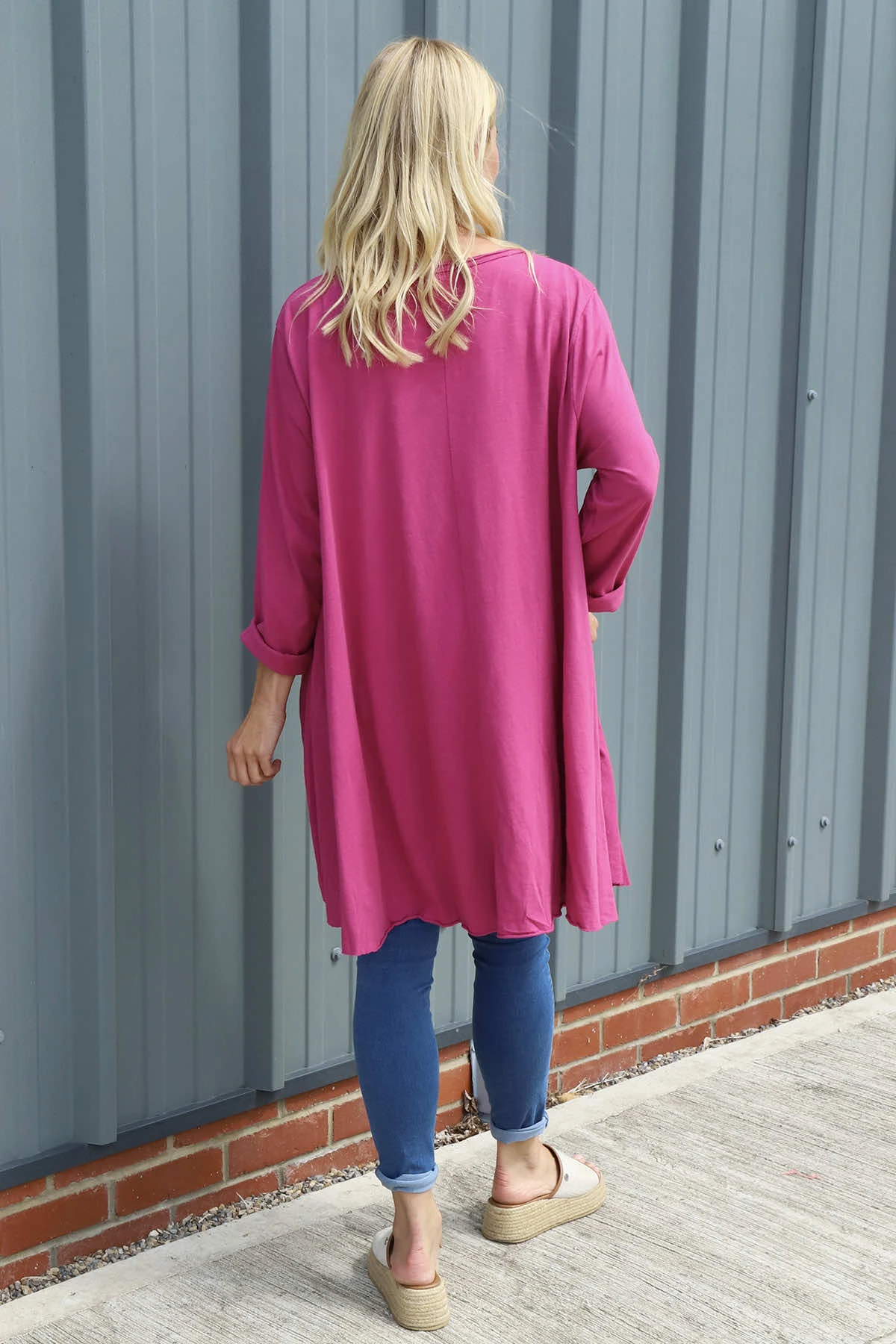 Portofino Cotton Tunic Berry 6 Portofino Cotton Tunic Berry - Image 4