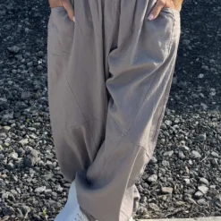 Journee Linen Trousers Mocha -Kitandkaboodal Store IMG 4746 619b58c5 446d 4d7e ab2b f0bb1578530d