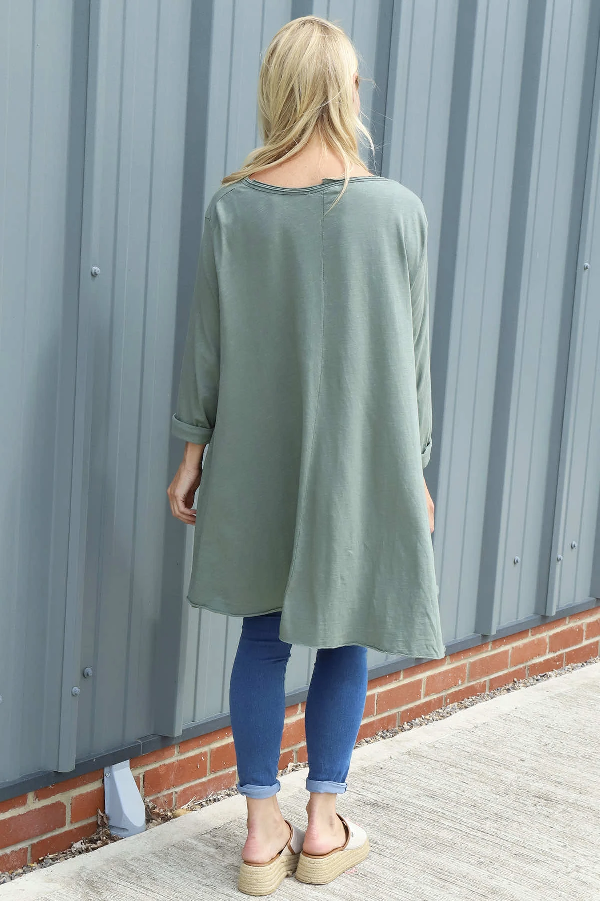 Portofino Cotton Tunic Khaki 6 Portofino Cotton Tunic Khaki - Image 4