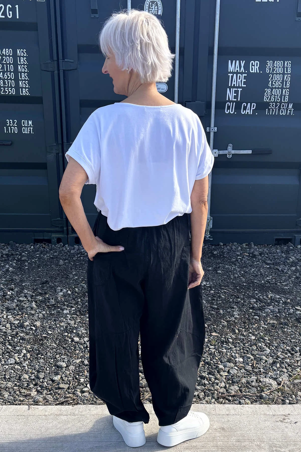 Journee Linen Trousers Black 6 Journee Linen Trousers Black - Image 4