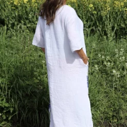 Lyla Floral Linen Dress White 9 Lyla Floral Linen Dress White -Kitandkaboodal Store IMG 4821 fdf8df56 3eca 45e1 9740 3dea488c40e2