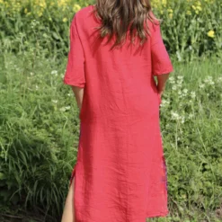 Lyla Floral Linen Dress Hot Pink 9 Lyla Floral Linen Dress Hot Pink -Kitandkaboodal Store IMG 4845 3a55e8a7 0f2f 455e a3c1 b51556568772