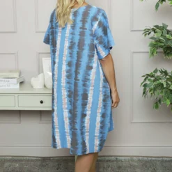 Milana Pattern Linen Dress Powder Blue 9 Milana Pattern Linen Dress Powder Blue -Kitandkaboodal Store IMG 4928 81136a2e adff 45f1 a4ab b06200a5da0a