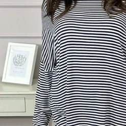 Frances Stripe Sweat Top Navy 8 Frances Stripe Sweat Top Navy -Kitandkaboodal Store IMG 4932 4ed1b4b9 ff5a 4c51 94e9 db1e94ce61c7