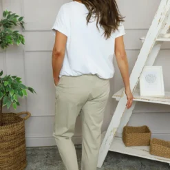 Elodie Cotton Trousers Stone 9 Elodie Cotton Trousers Stone -Kitandkaboodal Store IMG 4975 9537a237 2a5e 448a 8d2b d1bf784647a5