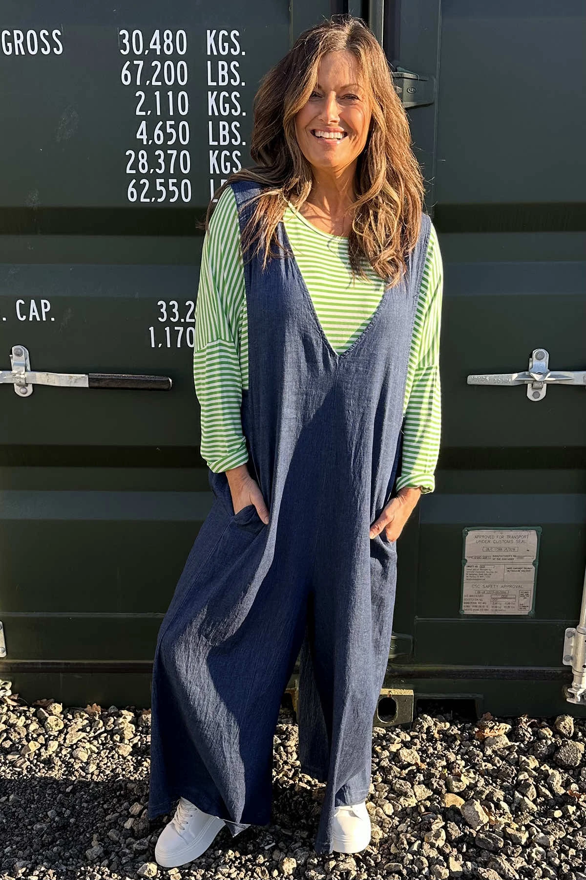 Alexia Denim Jumpsuit Dark Denim 6 Alexia Denim Jumpsuit Dark Denim - Image 4