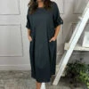 Penelope Pocket Linen Dress Charcoal 2 Penelope Pocket Linen Dress Charcoal -Kitandkaboodal Store IMG 5023 4875d30e 6887 4cd8 aa9a aff75302051f