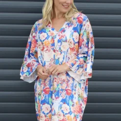 Tahlia Floral Linen Tunic Cobalt -Kitandkaboodal Store IMG 5029 85d3de9a 7f07 4ed3 89af d940897d1a9a