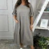 Penelope Pocket Linen Dress Mocha -Kitandkaboodal Store IMG 5066 25ba7131 8328 4ff8 8f26 a22f7c13e053
