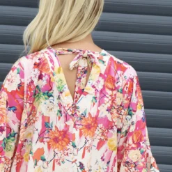 Tahlia Floral Linen Tunic Fuchsia 9 Tahlia Floral Linen Tunic Fuchsia -Kitandkaboodal Store IMG 5084 89b89a8b f551 49f9 89db e95bb5ba0641