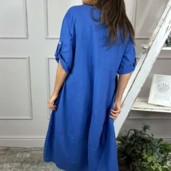 Penelope Pocket Linen Dress Cobalt 9 Penelope Pocket Linen Dress Cobalt -Kitandkaboodal Store IMG 5137 10869813 0e34 41d6 bb90 a0c2aba95fba