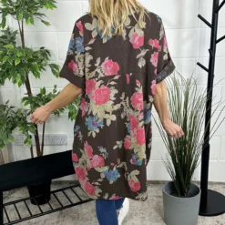 Jolee Floral Print Linen Dress Cocoa -Kitandkaboodal Store IMG 5162 e66f6ec7 ce32 43ea 8427 fefd394c5e84