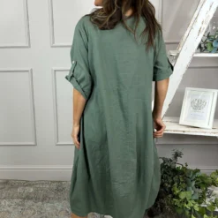 Penelope Pocket Linen Dress Khaki 9 Penelope Pocket Linen Dress Khaki -Kitandkaboodal Store IMG 5171 37cb5451 733c 499b a786 dcb64c4d7540