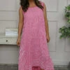 Aubrie Stripe Cotton Dress Fuchsia -Kitandkaboodal Store IMG 5340 c95d7dfd 09ff 4038 b05a 8d122c964bb6