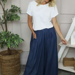 Trish Wide Leg Denim Trousers Mid Denim 11 Trish Wide Leg Denim Trousers Mid Denim -Kitandkaboodal Store IMG 5344 dd9cb7a3 09b0 4fa8 a3b1 bd8406647ade
