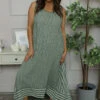 Aubrie Stripe Cotton Dress Khaki -Kitandkaboodal Store IMG 5381 044aa22b abf2 4597 a03f 0b78e4b6656e