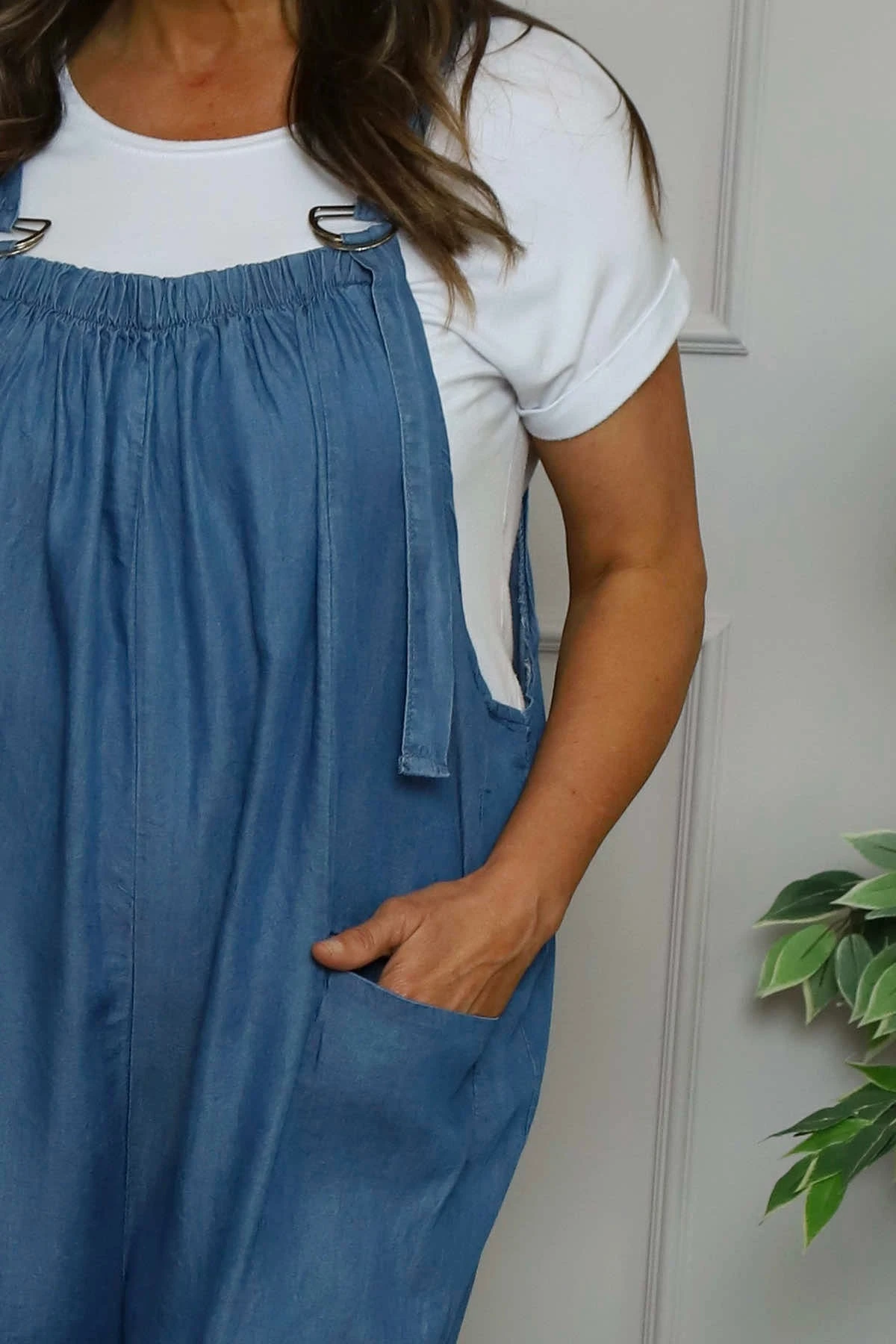 Marla Denim Dungarees Mid Denim 5 Marla Denim Dungarees Mid Denim - Image 3