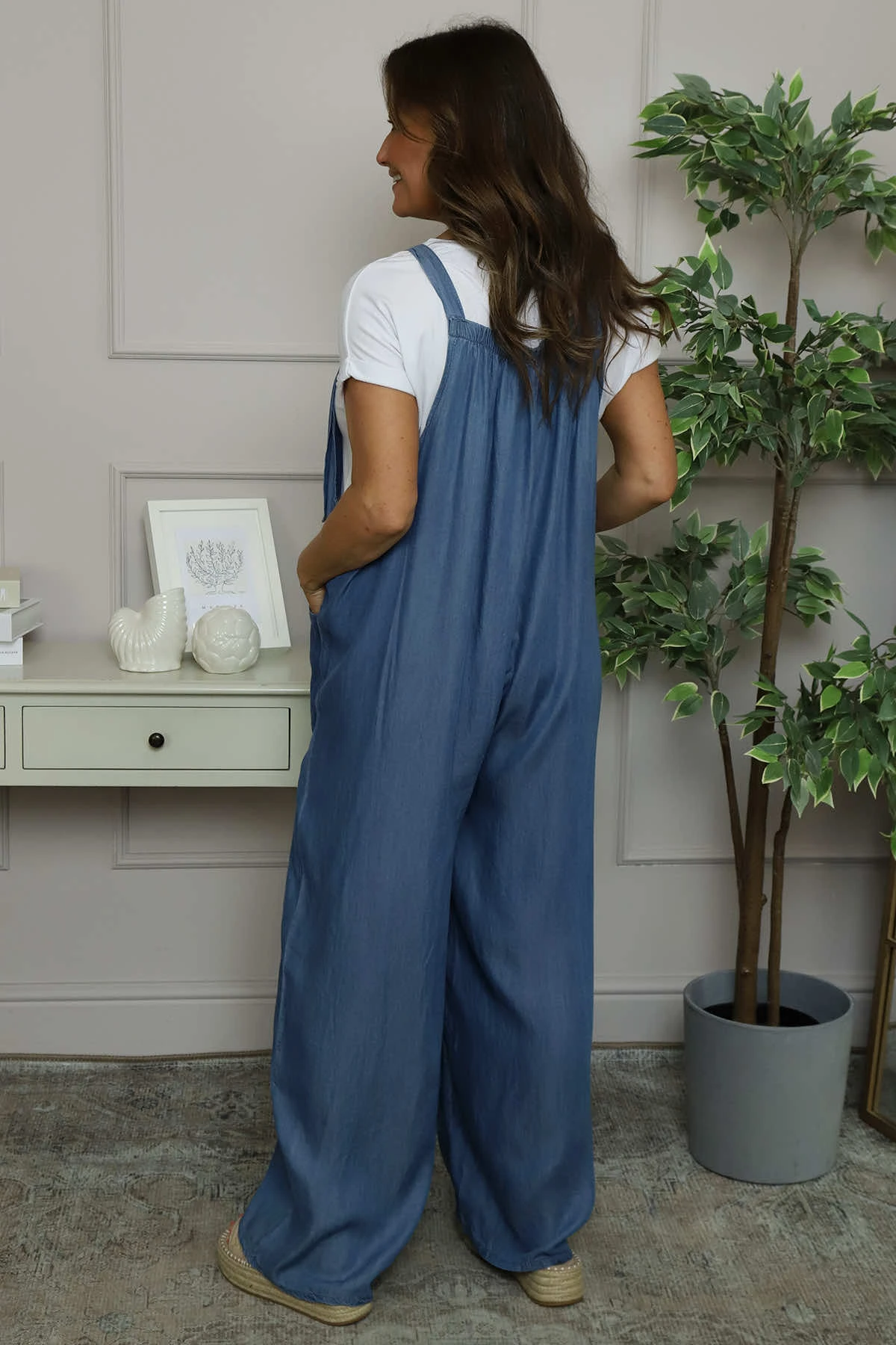 Marla Denim Dungarees Mid Denim 6 Marla Denim Dungarees Mid Denim - Image 4