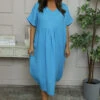 Fenella Linen Dress Kingfisher -Kitandkaboodal Store IMG 5434 ef91b0b6 05ef 45cc 88be 98a565c70059