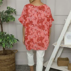 Yolanda Floral Cotton Top Coral 9 Yolanda Floral Cotton Top Coral -Kitandkaboodal Store IMG 5447 f228e215 5016 441b a061 65960d71aeae