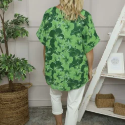 Yolanda Floral Cotton Top Green -Kitandkaboodal Store IMG 5468 0bb6df3c e2a0 4291 a5ee 01fdcc313bd0