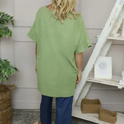 Romilda Button Cotton Top Green 9 Romilda Button Cotton Top Green -Kitandkaboodal Store IMG 5514 d11fb378 e519 4c80 b049 e3f9d4f036be