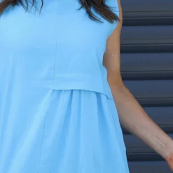 Roisin Sleeveless Linen Dress Kingfisher -Kitandkaboodal Store IMG 5559 302abbf3 6f93 48fb 9932 be1f8e4ff84a