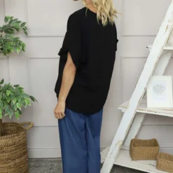 Malvina V-Neck Top Black 9 Malvina V-Neck Top Black -Kitandkaboodal Store IMG 5598 ebadd473 e9e4 42fa 8e84 5a70eb8c80f2